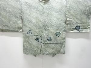 未使用品　本総絞り　流水に扇模様絵羽織